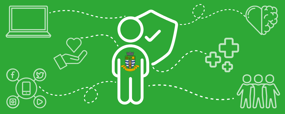 Vector illustrations about keeping your child safe